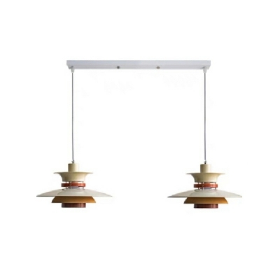 Modern Hanging Light Fixture Metallic Adjustable Hanging Height Down Lighting