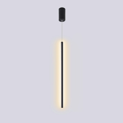 Modern Minimalist Line Hanging Lamp LED Creative Single Pendant for Bedroom