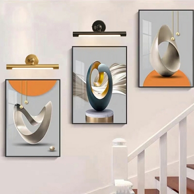 Modern Minimalist Wall Sconces Iron Nordic Style Glass Wall Lamp for Bathroom