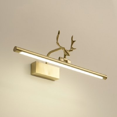 Nordic Style Strip Wall Light Antler Shape  Iron Wall Lamp for Bathroom