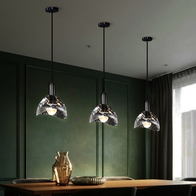 1 Light Modern Pendant Lighting Crystal Hanging Lamp for Bedroom