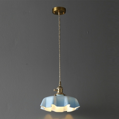 1-Light Pendant Lighting Fixtures Retro Style Cone Shape Metal Hanging Lamps