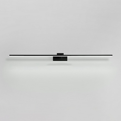 1-Light Wall Mounted Lamps Minimalism Style Linear Shape Metal Led Bathroom Vanity Light Fixtures