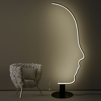 Contemporary Creative Floor Lamp 1 Light Geometric Metal Floor Lamp