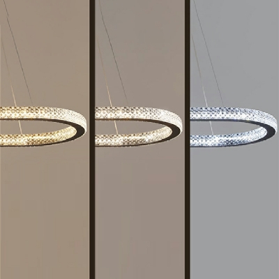 Contemporary Oval Chandelier Lamp Acrylic 1 Light Chandelier Light