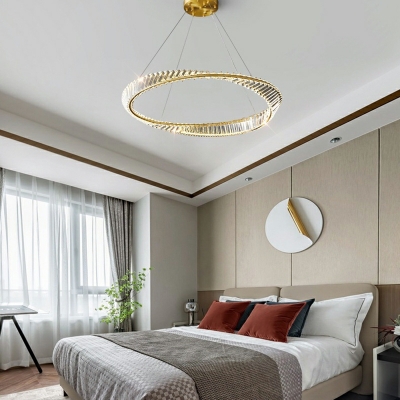 Luxury LED Pendant Light Fixture Linear Living Room Bedroom Dining Room Chandelier Lighting Fixtures