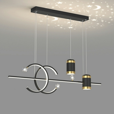 Macaron LED Hanging Island Lights Modern Minimalism Chandelier Lighting for Dinning Room