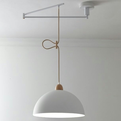 Metal Dome Hanging Ceiling Lights Minimalism Pendant Lamp for Living Room