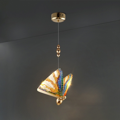 Modern Butterfly Hanging Pendant Lights Metal and Acrylic Pendant Lighting