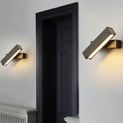 Modern Rotatable LED Flush Mount Wall Sconce Rectangle Wall Lamps for Bedroom Bedside