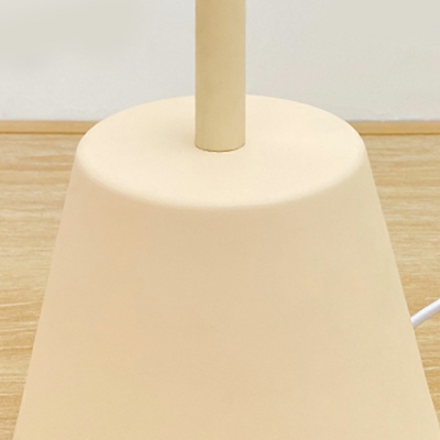 Nordic Style Floor Lamp Single Bulb Metal with Fabric Shade Floor Light