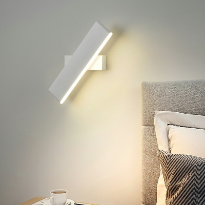 Rectangle Rotatable Wall Lamp 1 Light Metal Wall Light for Bedroom