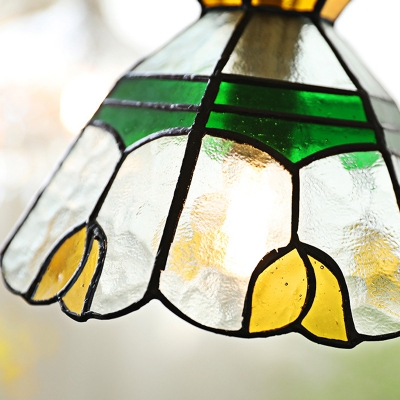 Traditional Tiffany Pendant Lights Glass Down Lighting Pendant for Dinning Room