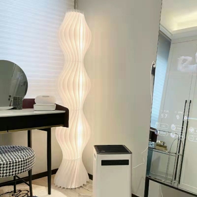 1-Light Floor Lights Contemporary Style Geometric Shape Metal Standing Lamp