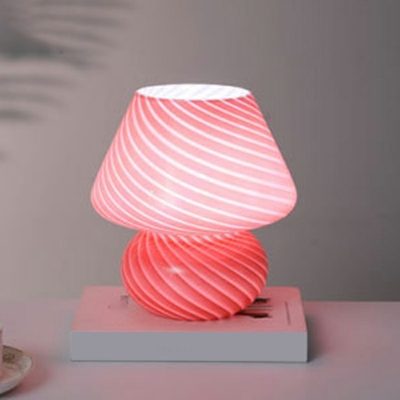 1 Light Modern Table Lamps Glass Bedroom Table Lamps for Bedroom