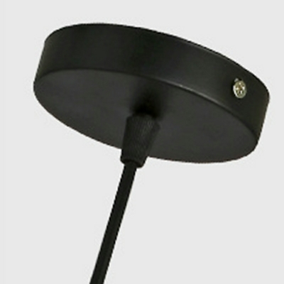 Industrial Style Bell Drop Pendant Metal 1-Light Pendant Ceiling Lights in Black