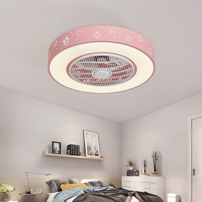 LED Flushmount Fan Lighting Fixtures Children's Room Bedroom Dining Room Living Room Flush Mount Fan Lighting