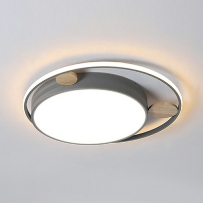 Macaron Ceiling Light with Acrylic Shade 1 Light LED Mickey Shape Flush Mount Light Fixture