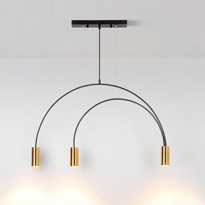 Metal Modern Island Pendant Lights Minimalism Chandelier Light Fixtures for Dinning Room