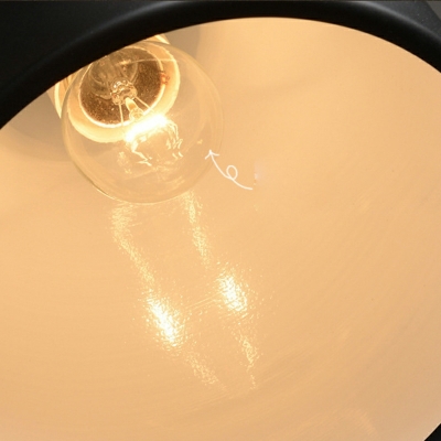 1-Light Ceiling Lamp Minimalism Style Teardrop Shape Metal Hanging Light Fixtures