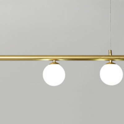 3-Light Down Lighting Minimalism Style Ball Shape Glass Hanging Pendant Lights