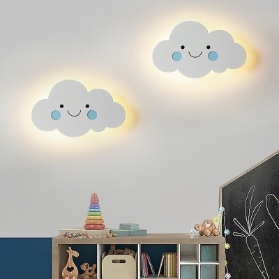 Cloud-Like Wall Sconce Lighting Metal LED Wall Mounted Light Fixture for Kid's Bedroom