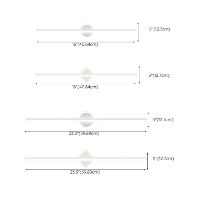Contemporary Linear Vanity Light Fixtures Metal Acrylic Led Vanity Light Strip