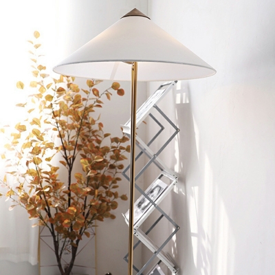3-Light Floor Lights Contemporary Style Cone Shape Metal Stand Up Lamps