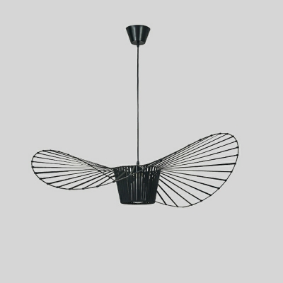 Contemporary Hat Hanging Pendant Lights Metallic Down Lighting Pendant