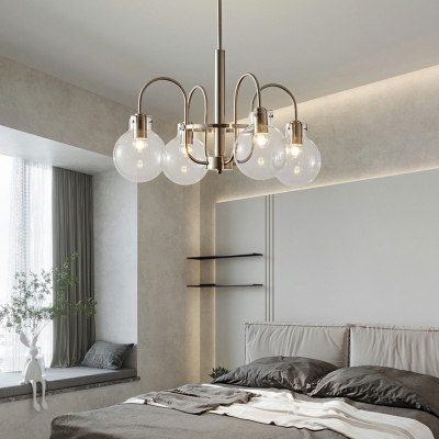 Metal Glass Vintage Chandelier Lighting Fixtures Industrial Hanging Ceiling Lights for Living Room