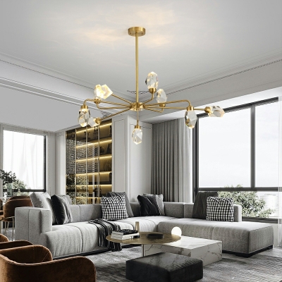 Pendant Light Kit Modern Style Crystal Suspension Lighting Fixture for Living Room
