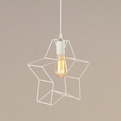 Simplicity Star Hanging Pendant Lights Metallic Down Lighting Pendant
