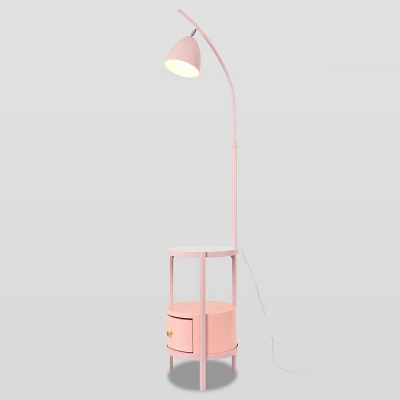 1-Light Floor Lamps Contemporary Style Bell Shape Metal Standing Light