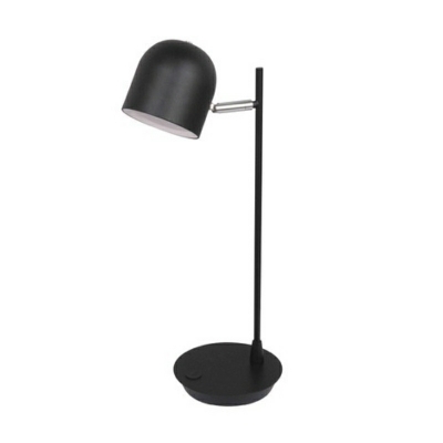 1-Light Table Light Minimalist Style Dome Shape Metal Nightstand Lamps