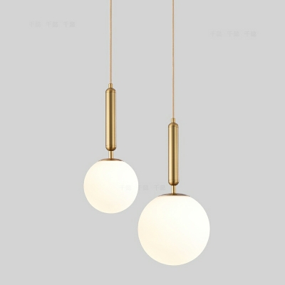 Hanging Light Fixtures Modern Style Glass Pendant Light for Living Room