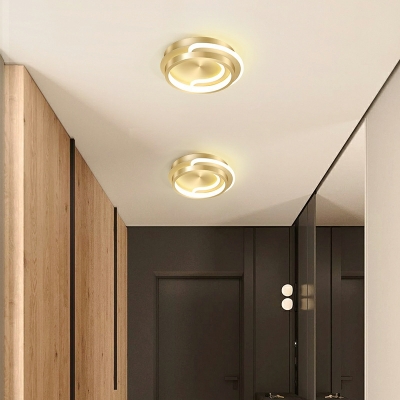 Metal LED Flush Mount Ceiling Chandelier Modern Ceiling Light Fixtures for Living Room