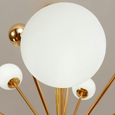 18-Light Flush Light Fixtures Contemporary Style Ball Shape Metal Ceiling Mounted Lights