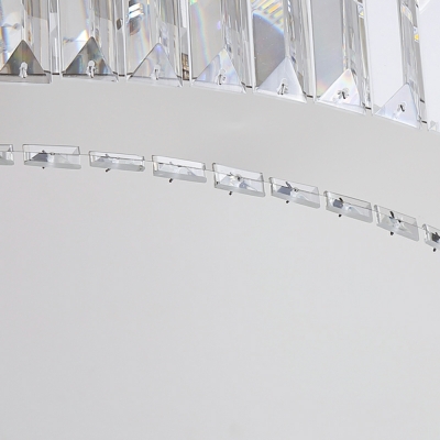 Contemporary Cylinder Flush Mount Light Fixtures Crystal Led Flush Light