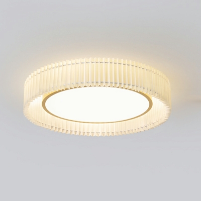 Fabric Led Surface Mount Ceiling Lights Traditional Close to Ceiling Lamp for Bedroom