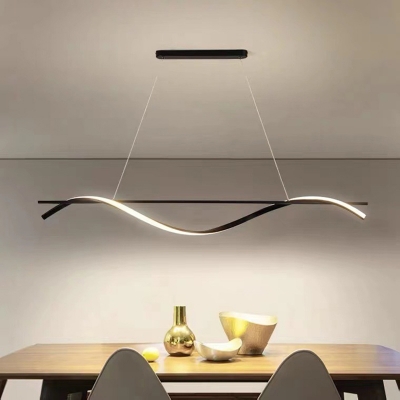 Island Lamps Modern Style Acrylic Island Chandelier Lights for Living Room