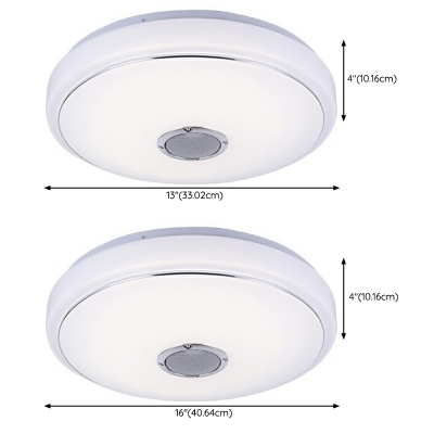 Modern Flush Mount Ceiling Light Fixtures White LED Ceiling Light Fixture for Dinning Room
