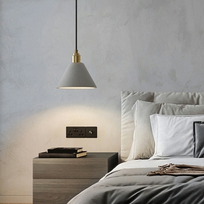 One Light Down Mini Pendant Stone Pendant Lighting Fixture for Bedroom