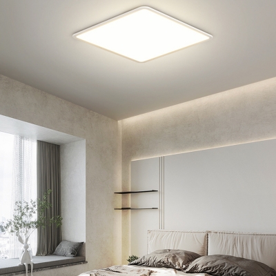 1-Light Flush Light Fixtures Modern Style Geometric Shape Metal Ceiling Mounted Lights