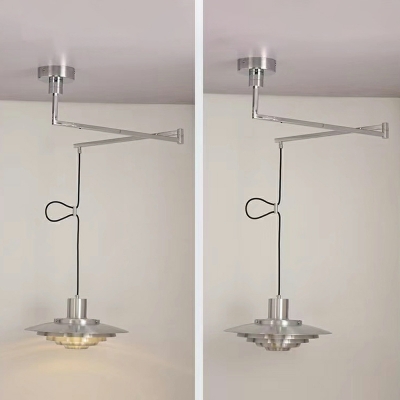 1-Light Pendant Ceiling Lighting Modern Style Geometric Shape Metal Hanging Light Kit