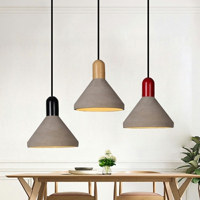 Cone Ceramics Hanging Light Fixtures Modern Minimalism Suspension Pendant for Living Room