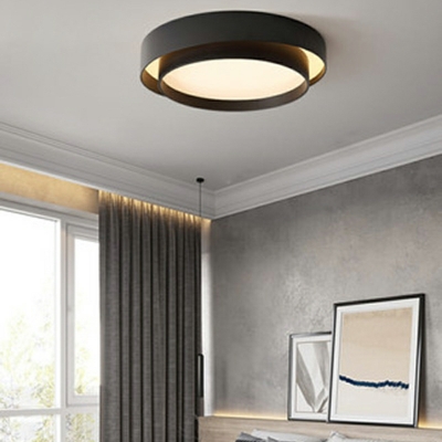 Drum Metal Flush Mount Ceiling Light Fixtures Modern LED Flush Mount Lights for Living Room