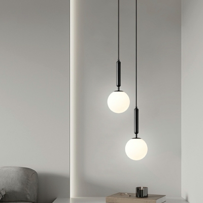 Hanging Light Fixtures Modern Style Glass Pendant Light for Living Room