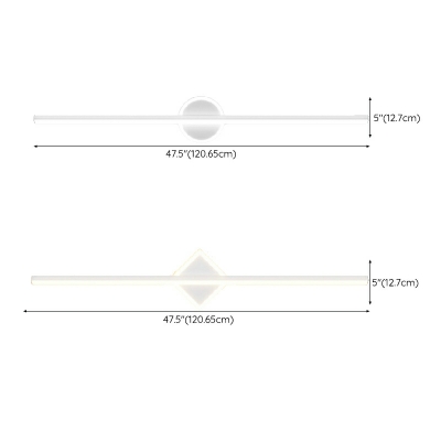Contemporary Linear Vanity Light Fixtures Metal Acrylic Led Vanity Light Strip