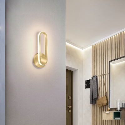 LED Minimalism Wall Mounted Lighting Modern Flush Mount Wall Sconce for Bedroom