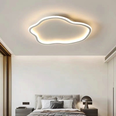 Metal Linear Flush Mount Ceiling Light Fixtures Modern Minimalism Close To Ceiling Lighting Fixture for Bedroom